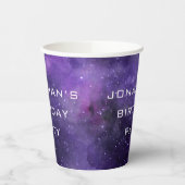 Outer Space Galaxy Party | Kids Astronomy Birthday 紙コップ (左)