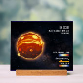 Outer Space Galaxy Stars Universe Science Info アクリルサイン (ニュートラル)