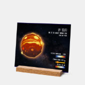 Outer Space Galaxy Stars Universe Science Info アクリルサイン (傾斜)