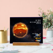 Outer Space Galaxy Stars Universe Science Info アクリルサイン (ウェディング)