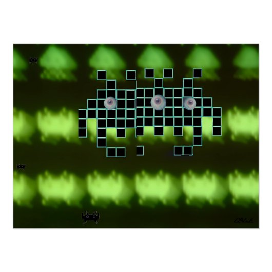 Outer Space Invader Kingdom ポスター (正面)