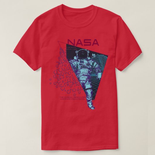 Outer Space Nasa Astronaut Exploration Science Ast Tシャツ (デザイン正面)