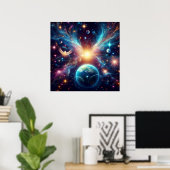 Outer Space on a  Vividly Detailed 24x24 Wall ポスター (ホームオフィス)