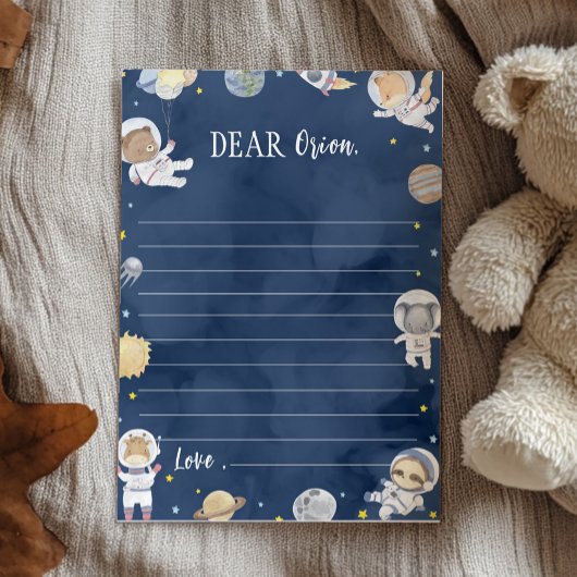 Outer Space Safari Time Capsuleノートメッセージカード サンキューカード