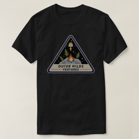 Outer Wilds Venturesパッチシール Tシャツ (デザイン正面)