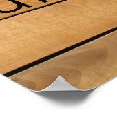 OUTHOUSEバスルーム素朴シンボルや象徴 ポスター (角)