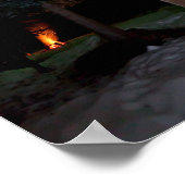 Outhouse under the Winter Aurora ポスター (角)