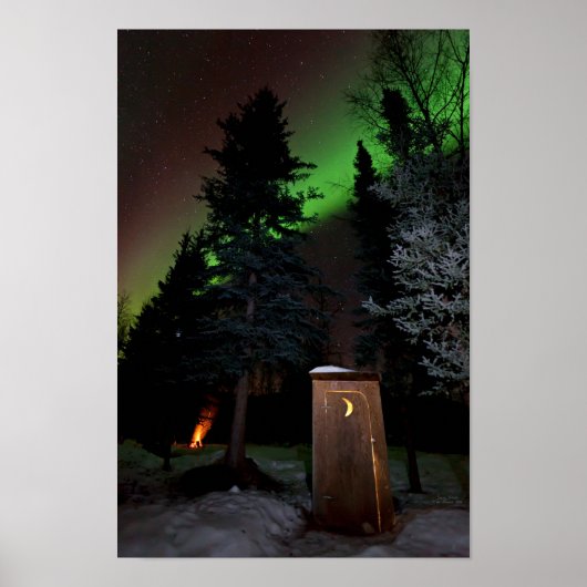 Outhouse under the Winter Aurora ポスター (正面)