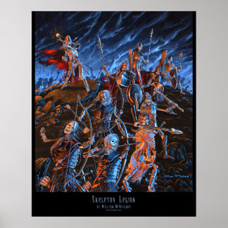 Outland Arts Skeleton Legion 16x20ポスター ポスター