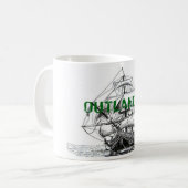Outlandia -航海者のコーヒーか茶マグ コーヒーマグカップ (正面左)