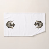 Outlaw Barbershop Towel ハンドタオル (ハンドタオル)