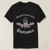 Outlaw mc Support  Tシャツ (デザイン正面)