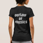 Outlaw of Physics – ホワイト文字 Tシャツ (裏面)