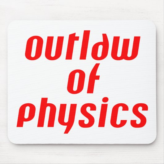 Outlaw of Physics – 赤 マウスパッド (正面)