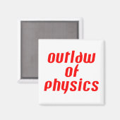 Outlaw of Physics – 赤 マグネット (正面/裏面)