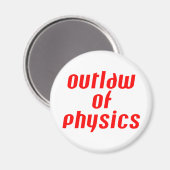 Outlaw of Physics – 赤 マグネット (正面/裏面)
