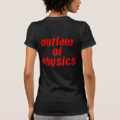 Outlaw of Physics – 赤 Tシャツ (裏面)