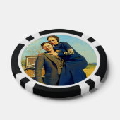 Outlaws Bonnie & Clyde The Barrow Gang Painting ポーカーチップ (シングル)