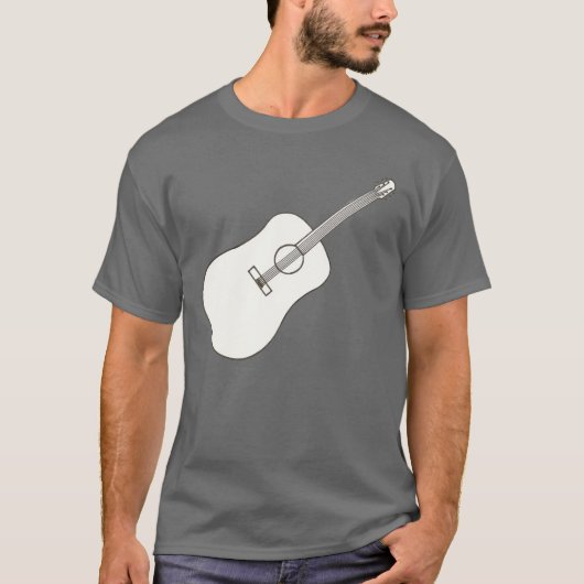 Outline art – ギタースケッチシャツ tシャツ (正面)