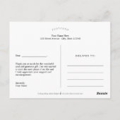 Outlook卒業前向き写真ありがとう ポストカード (裏面)