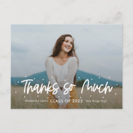 Outlook卒業前向き写真ありがとう ポストカード