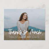 Outlook卒業前向き写真ありがとう ポストカード (正面)