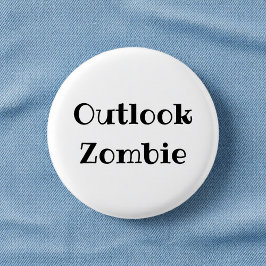 Outlook Zombie Funny Office Pinback Button 缶バッジ