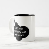 OutLoudVoice ツートーンマグカップ (正面左)