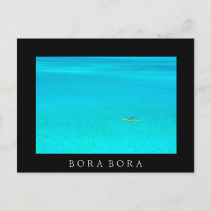 Outrigger canoe in Bora Brack文字はがき ポストカード