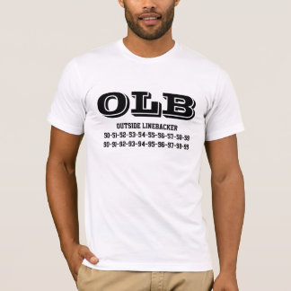 Outside linebacker jersey numbers T-shirt Tシャツ