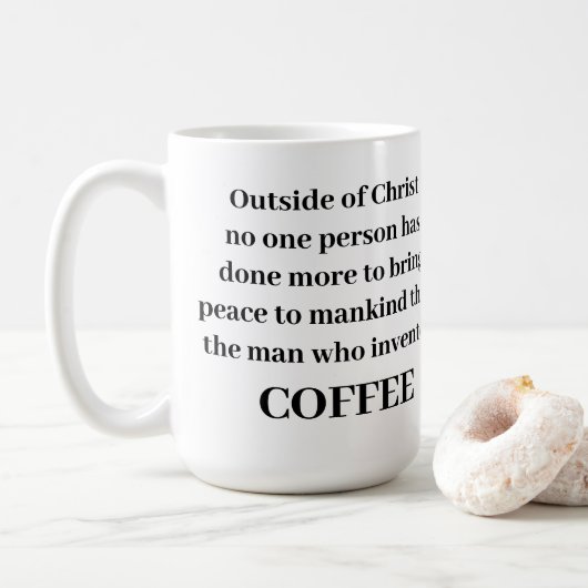 『Outside of Christ Coffee Mug』 コーヒーマグカップ (ドーナツ)