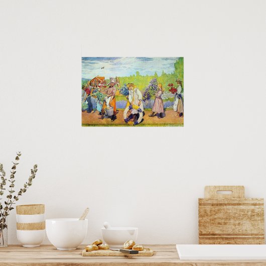 Outside Summer Winds Are Blowing ポスター (キッチン)