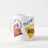 Outside The Box mug -スタイル&カラーを選択 コーヒーマグカップ (正面左)
