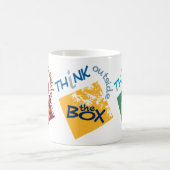 Outside The Box mug -スタイル&カラーを選択 コーヒーマグカップ (中央)