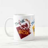 Outside The Box mug -スタイル&カラーを選択 コーヒーマグカップ (左)