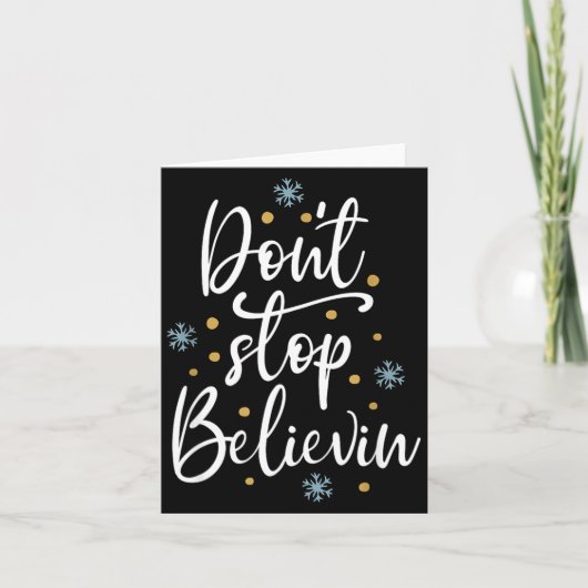 Outstading For Melanin Don't Stop Believing - Men' カード (正面)