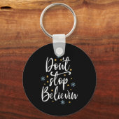 Outstading For Melanin Don't Stop Believing - Men' キーホルダー (正面)