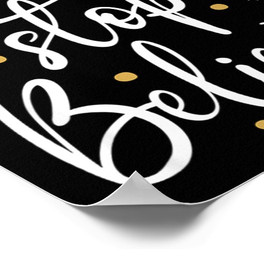 Outstading For Melanin Don't Stop Believing - Men' ポスター (角)