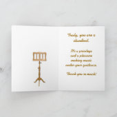 outSTANDingミュージック先生 サンキューカード (内部)