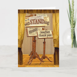 outSTANDingミュージック先生 サンキューカード