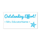 "Outstanding Effort!" +カスタムインストラクター名 セルフインキングスタンプ (デザイン)