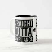 Outtaのまっすぐな承諾 ツートーンマグカップ (正面左)