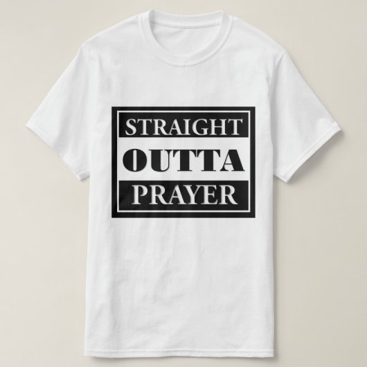 Outtaのまっすぐな祈りの言葉 Tシャツ (デザイン正面)