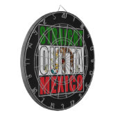 Outtaまっすぐなメキシコの旗 ダーツボード (正面左)