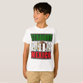 Outtaまっすぐなメキシコの旗 Tシャツ (正面フル)