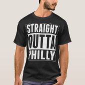 OuttaまっすぐなPhillyのTシャツ Tシャツ (正面)