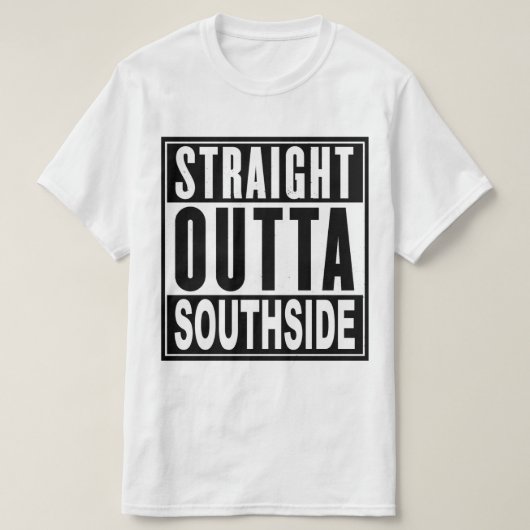OuttaまっすぐなSouthsideのTシャツ Tシャツ (デザイン正面)