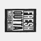 Outta手術 – 乳がん認識度乳房切除術 フリースブランケット (正面(横))