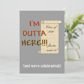 Outta Here大学院 招待状 (スタンド正面)