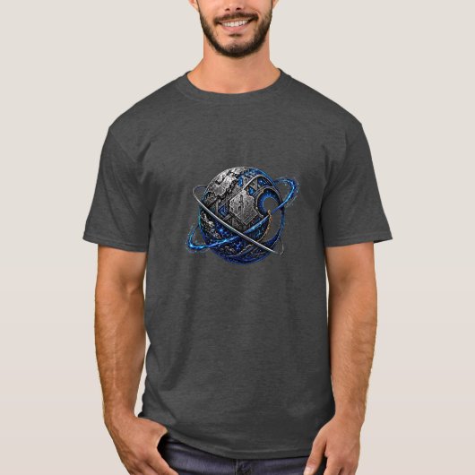OUTTA SPACE — コズミック・パターン Tシャツ (正面)